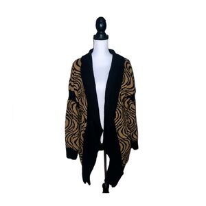 Monto por le Chois Animal Print Cardigan
